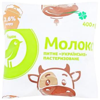 Молоко Auchan 2,6% 400г - Photo 1