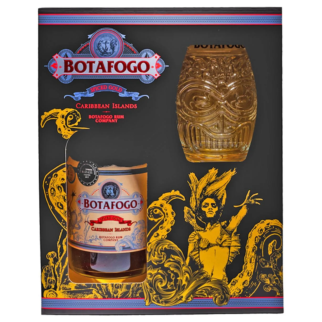 Ром Botafogo Spiced 40% 0,7л + склянка 0,5л - Фото 1
