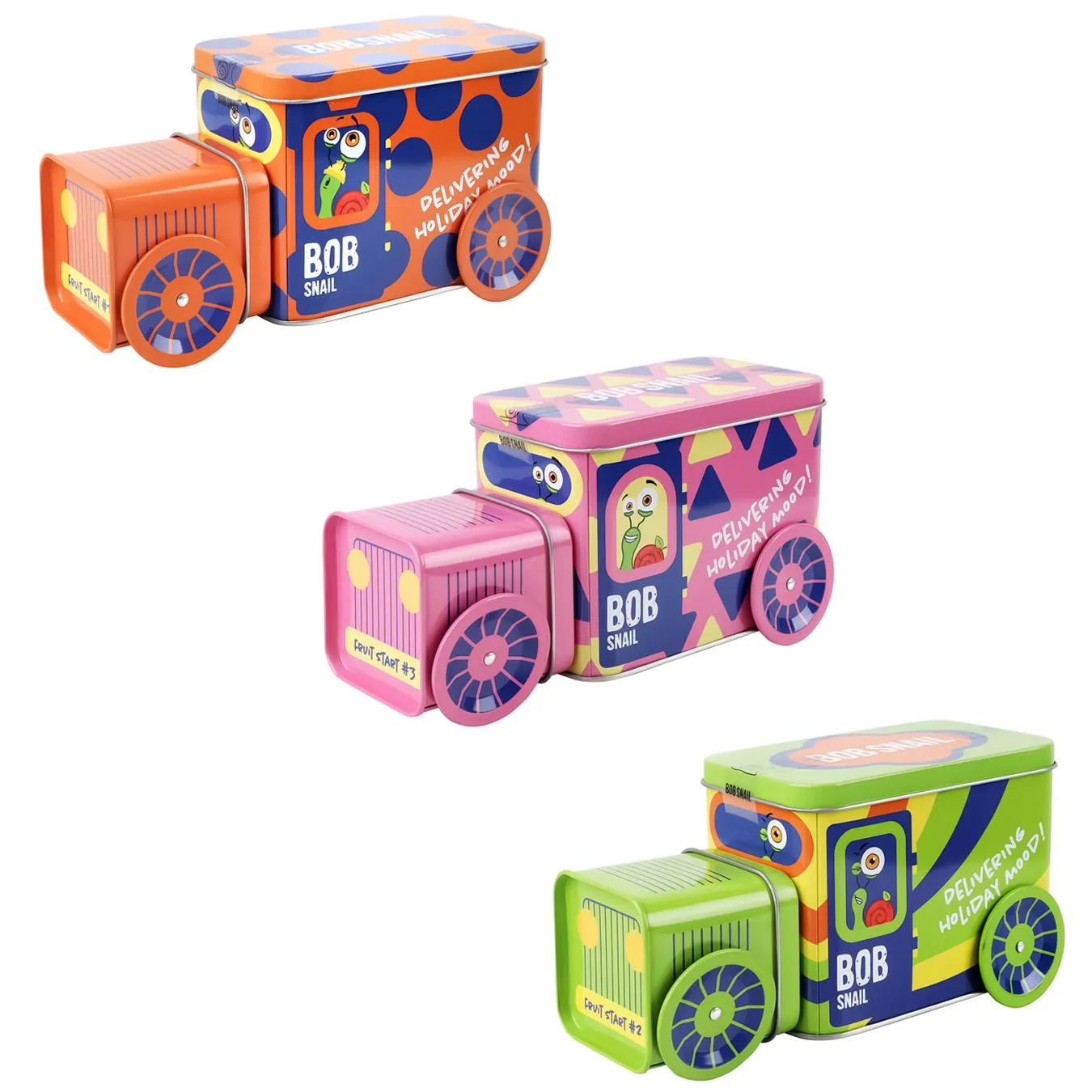 Набір солодощів новорічний Bob Snail Фруктовий старт №2 з іграшкою 108г - Фото 1