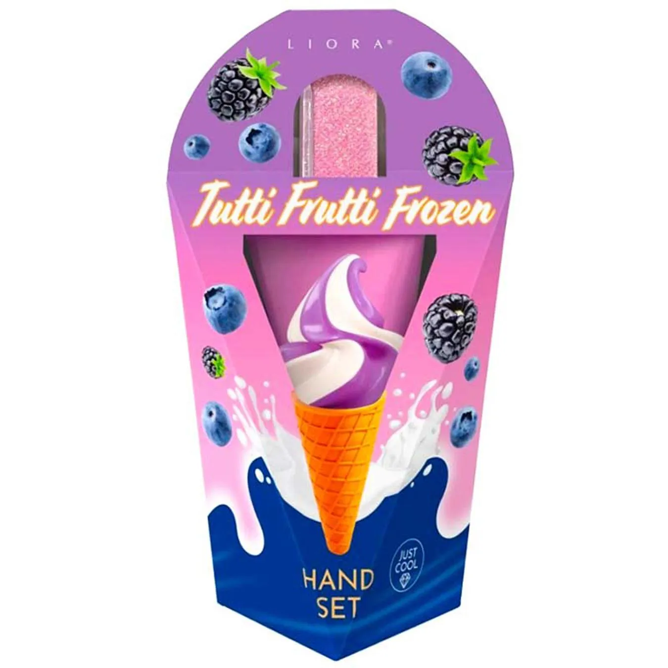Набір косметичний Liora Tutti Frutti Frozen Крем для рук 50 мл + Манікюрна пилочка і паличка (4823106004330) - Фото 1