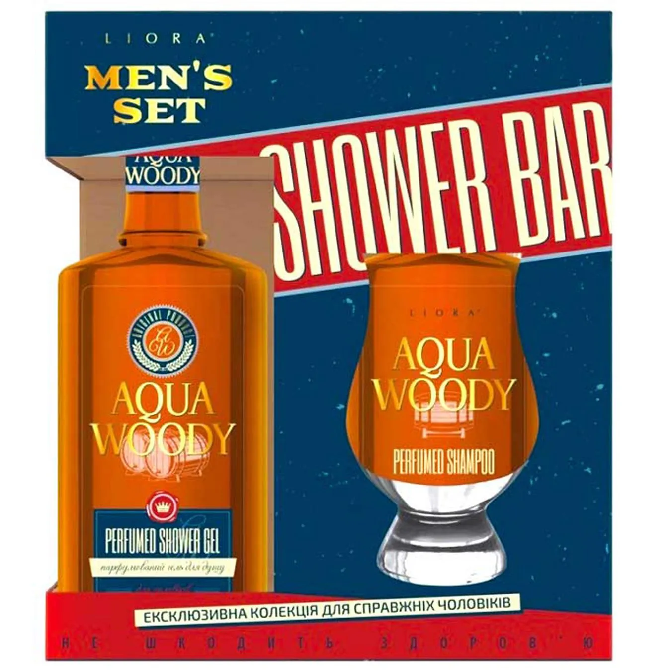 Набір косметичний Liora Men's set Шампунь 250 мл + Гель для душу 250 мл (4823106004149) - Фото 1