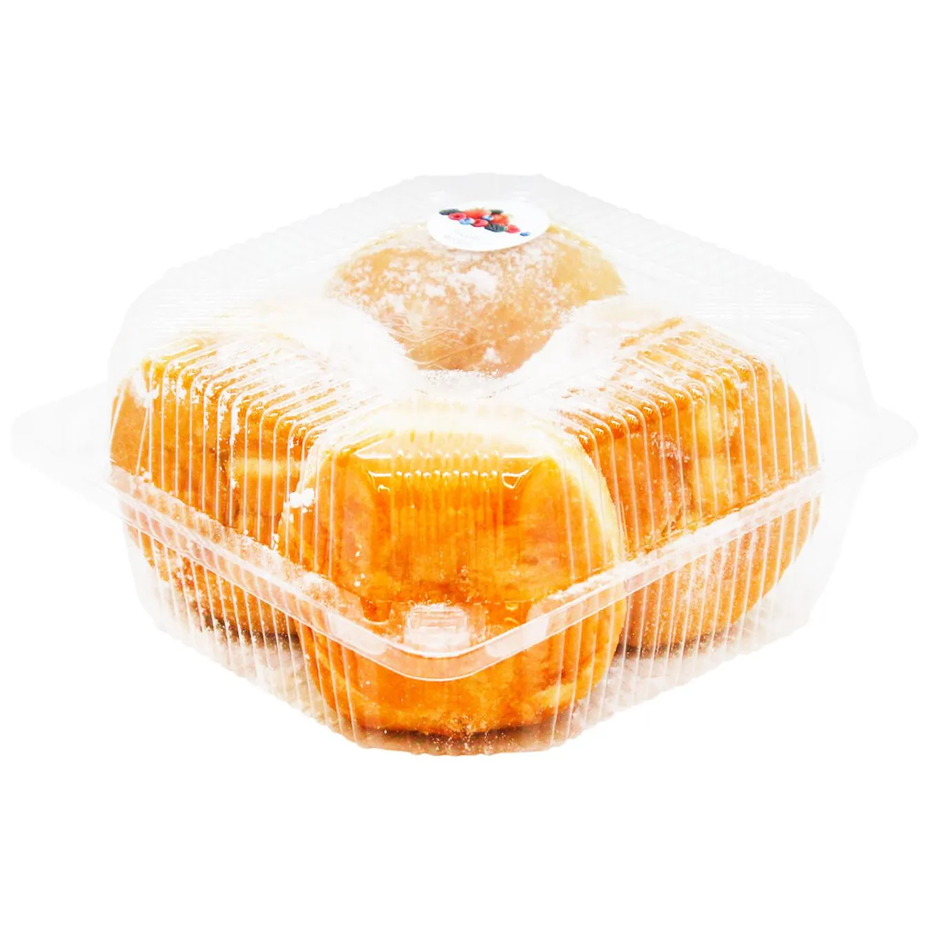 Пампух Auchan з наповнювачем Лісова ягода 70г 4шт - Фото 1