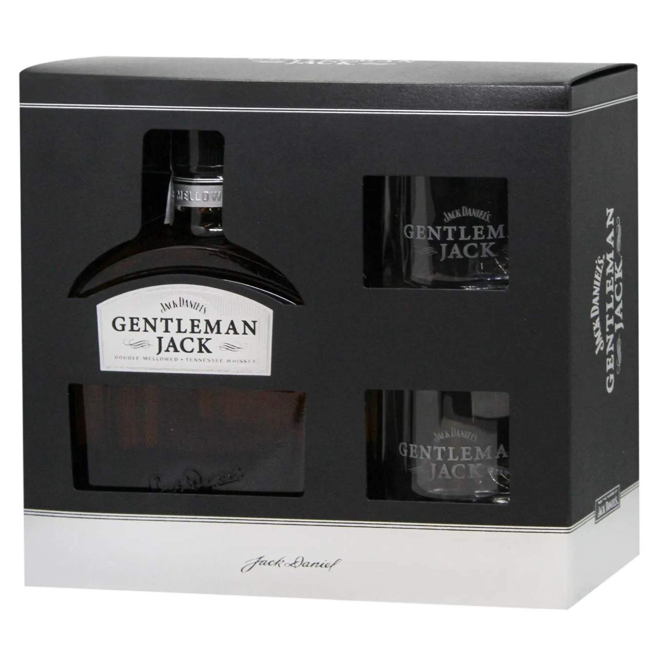 Віскі Jack Daniel's Gentleman Jack 40% 0.7л + 2 склянки в подарунковій упаковці - Фото 1