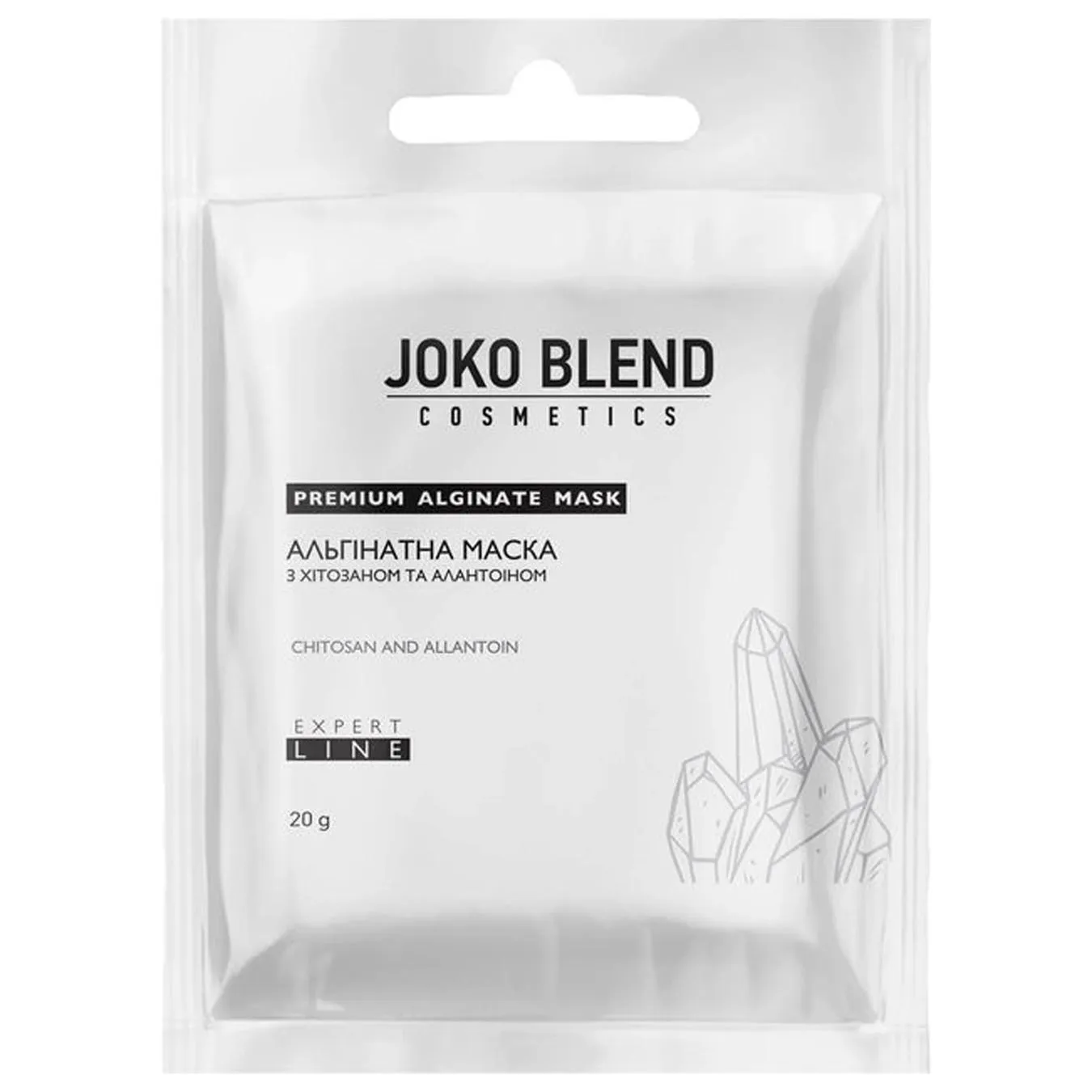 Маска Joko Blend для обличчя альгінатна з хітозаном та алантоїном 20г - Фото 1