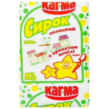 Сирок солодкий Кагма з ароматом ванілі 8% 100г - Photo 1