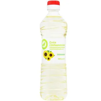 Олія соняшникова Auchan рафінована 0,5л - Photo 1