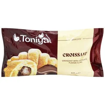 Круасан Toniya з шоколадною начинкою 60г - Photo 1