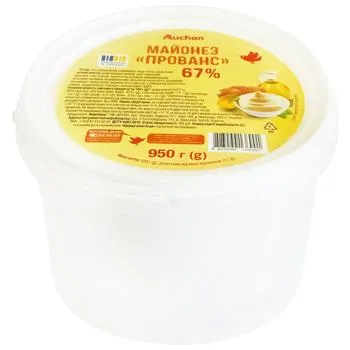 Майонез Auchan Прованс 67% 950г - Photo 1