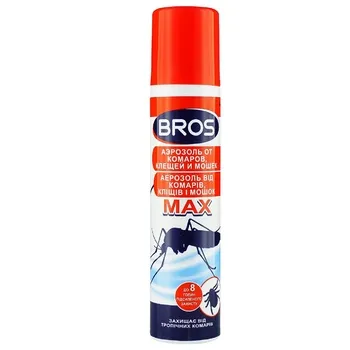 Аерозоль Bros Max від комарів і кліщів 90мл - Фото 1