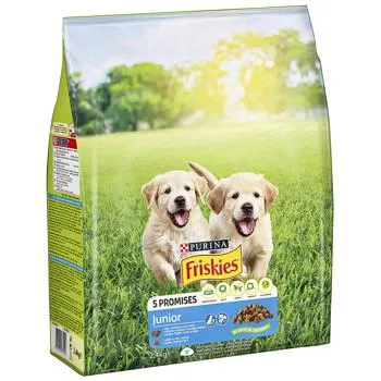 Корм сухий Friskies Junior з куркою, овочами та молоком для цуценят 2,4кг - Photo 1