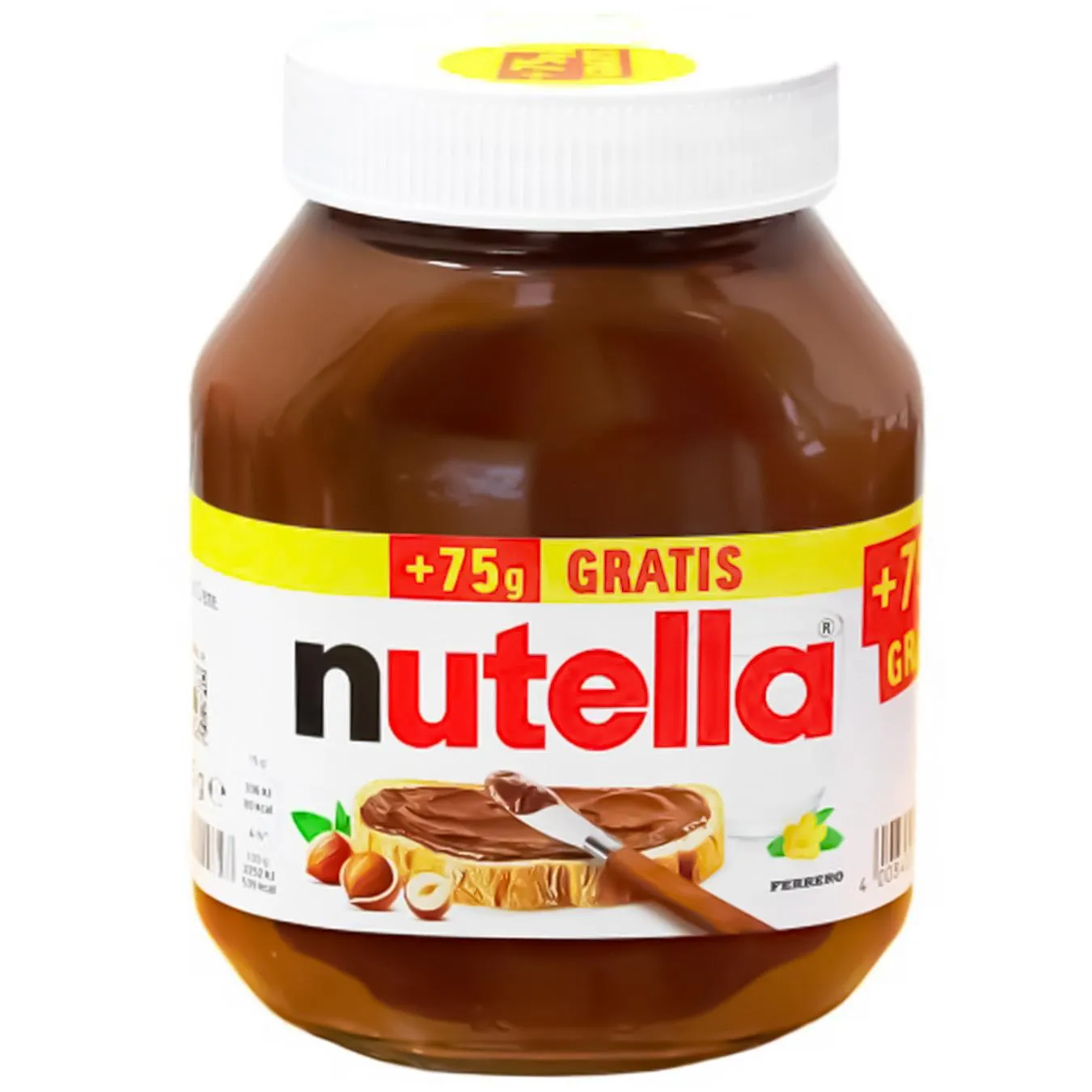 Паста горіхова з какао NUTELLA® 750г+75г - Фото 3