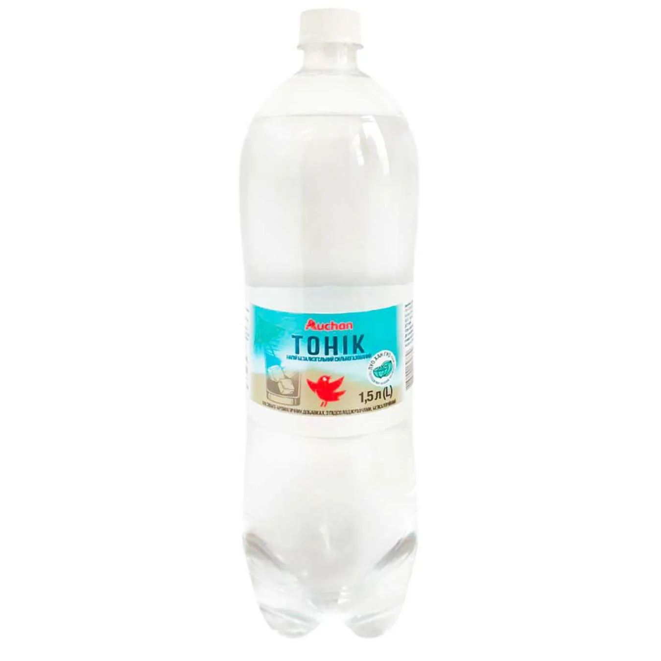 Напій газований Auchan Тонік 1,5л - Фото 1