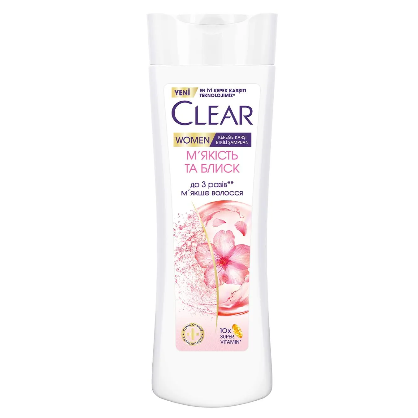 Шампунь проти лупи Clear М'якість та Блиск,350 мл - Фото 1