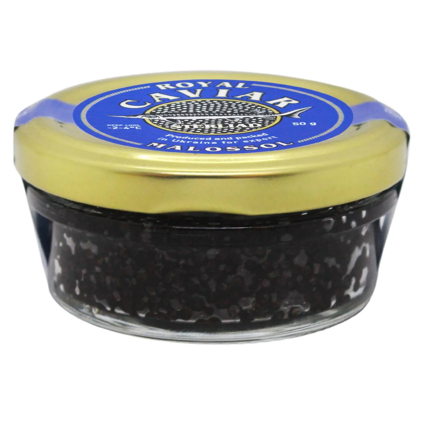 Ікра чорна Caviar Malossol стерлядь 50г - Фото 3
