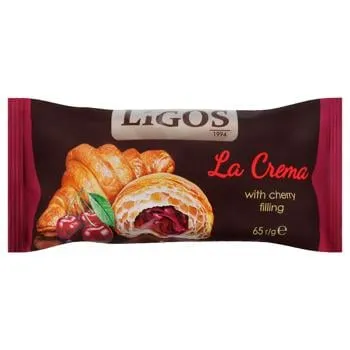 Круасан LaCrema  з вишневою начинкою 65г - Фото 3