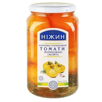 Томати Ніжин жовті мариновані 920г - Фото 1