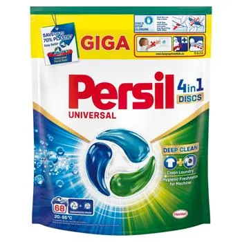 Капсули для прання Persil Discs Universal Deep Clean 4в1 68шт - Фото 1