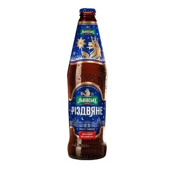 Пиво Львівське Різдвяне темне 4,4% 0,5л - Фото 3