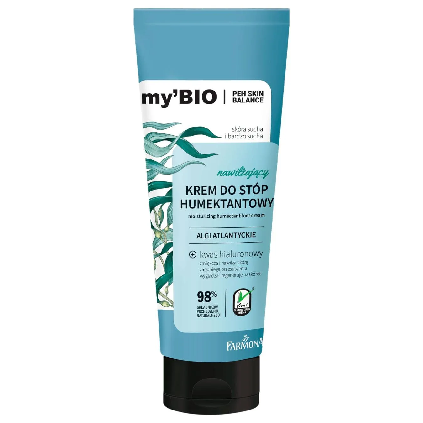 Крем для ніг Farmona My'Bio Атлантичні водорості зволожуючий 100мл - Фото 3