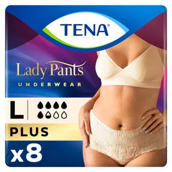 Труси урологічні Tena Lady Pants Plus для жінок L 8шт Creme - Фото 6