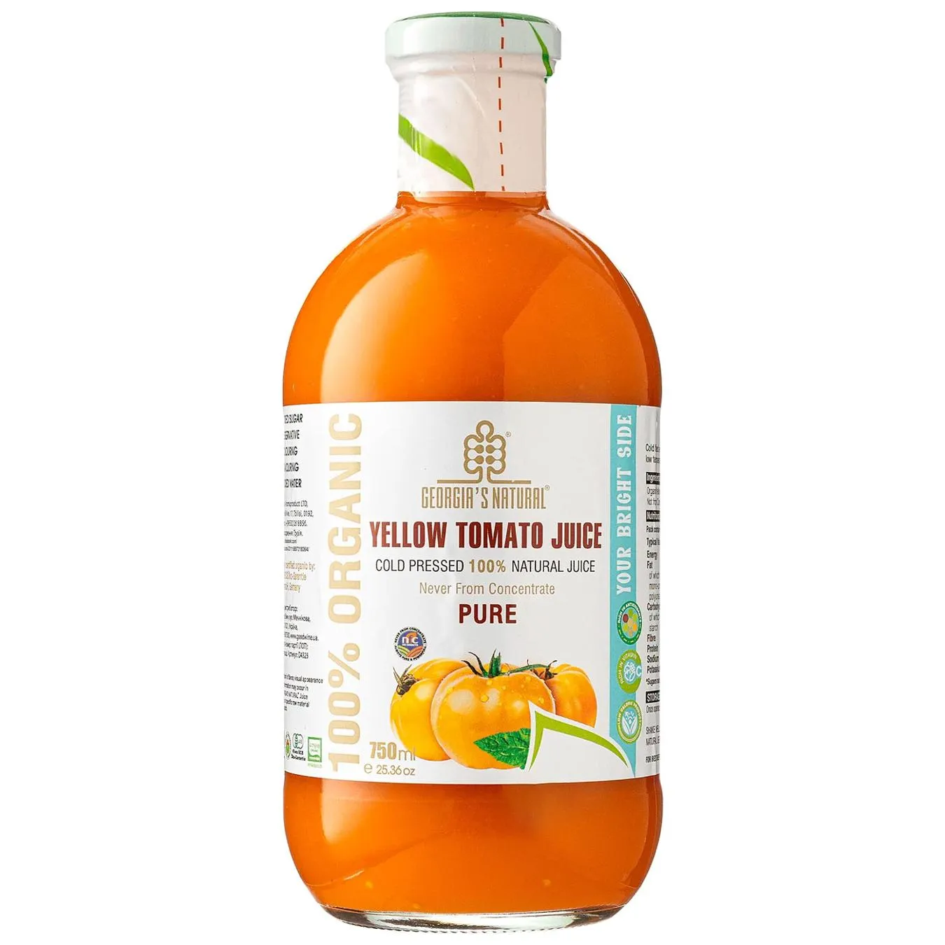 Сік Georgia's Natural Жовтий томат органічний 0,75л - Фото 1