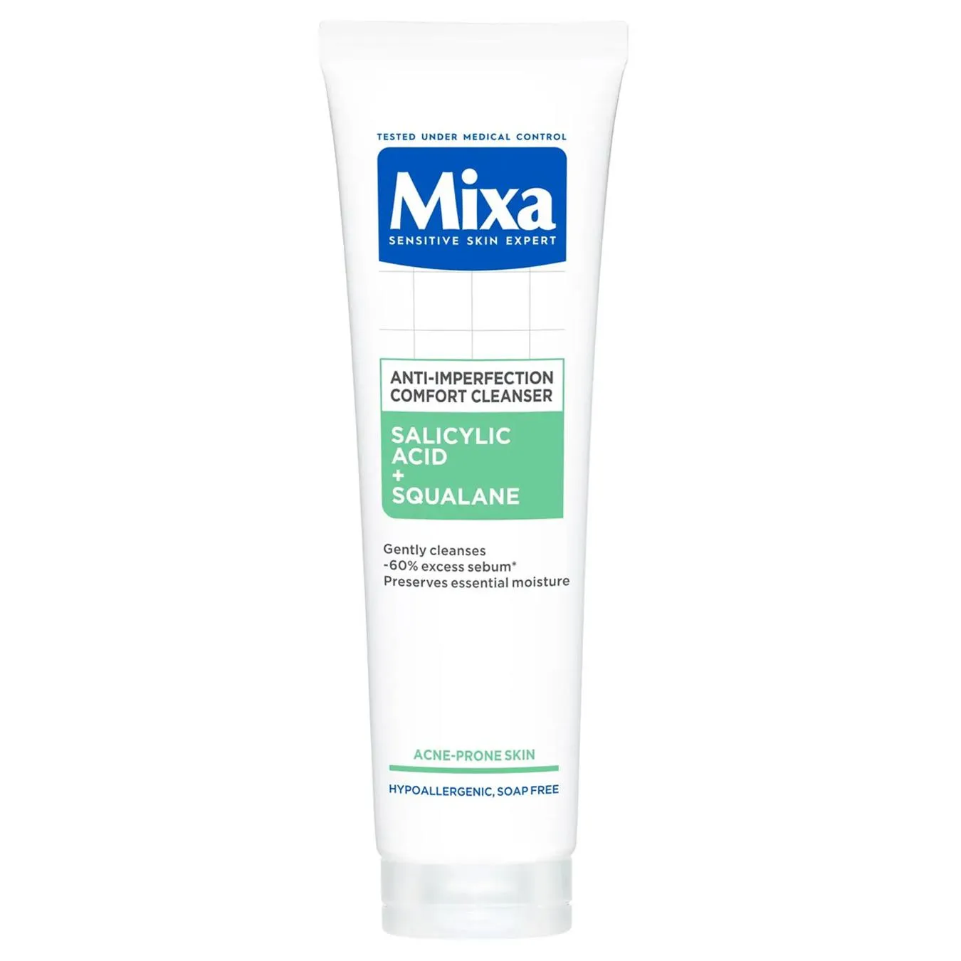 Гель Mixa Salicylic acid + Squalane Очищувальний 150мл - Фото 3