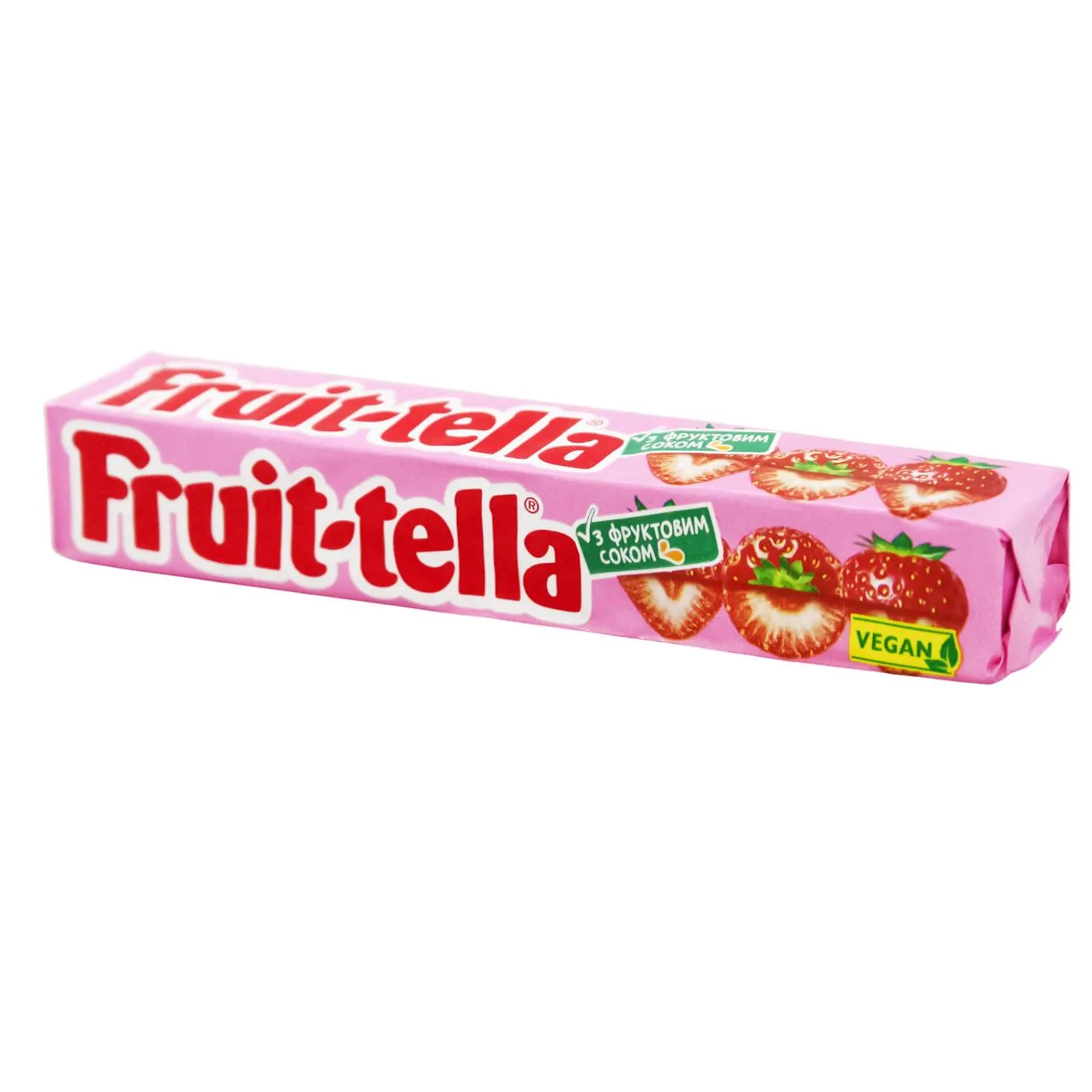 Цукерки жувальні Fruit-tella Полуниця 41г - Фото 3