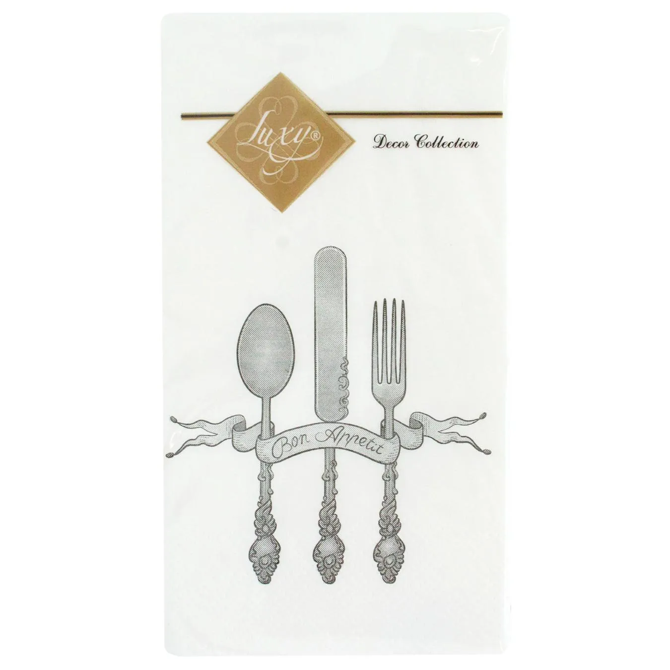 Серветки Luxy Mini Смачного столові паперові 33х33см 3 шари 10шт - Фото 1