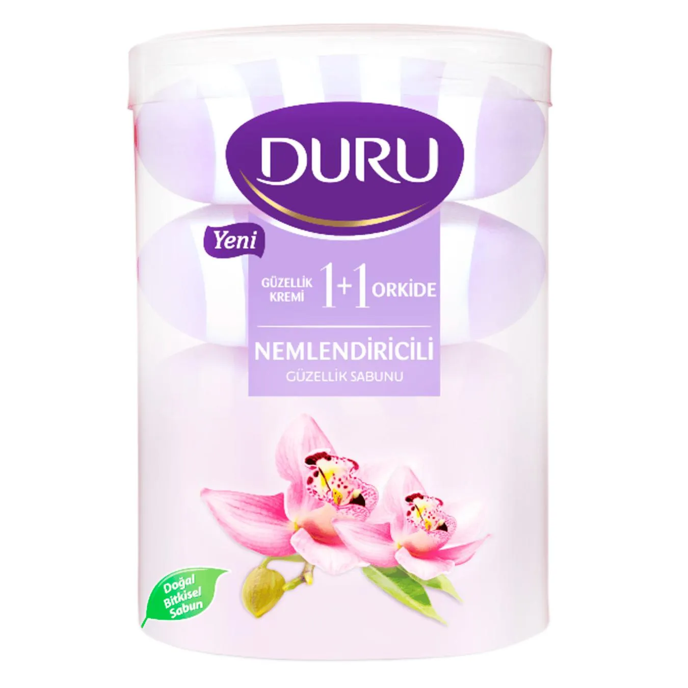 Мило тверде Duru Орхідея зі зволожуючим кремом 4шт*100г - Фото 1