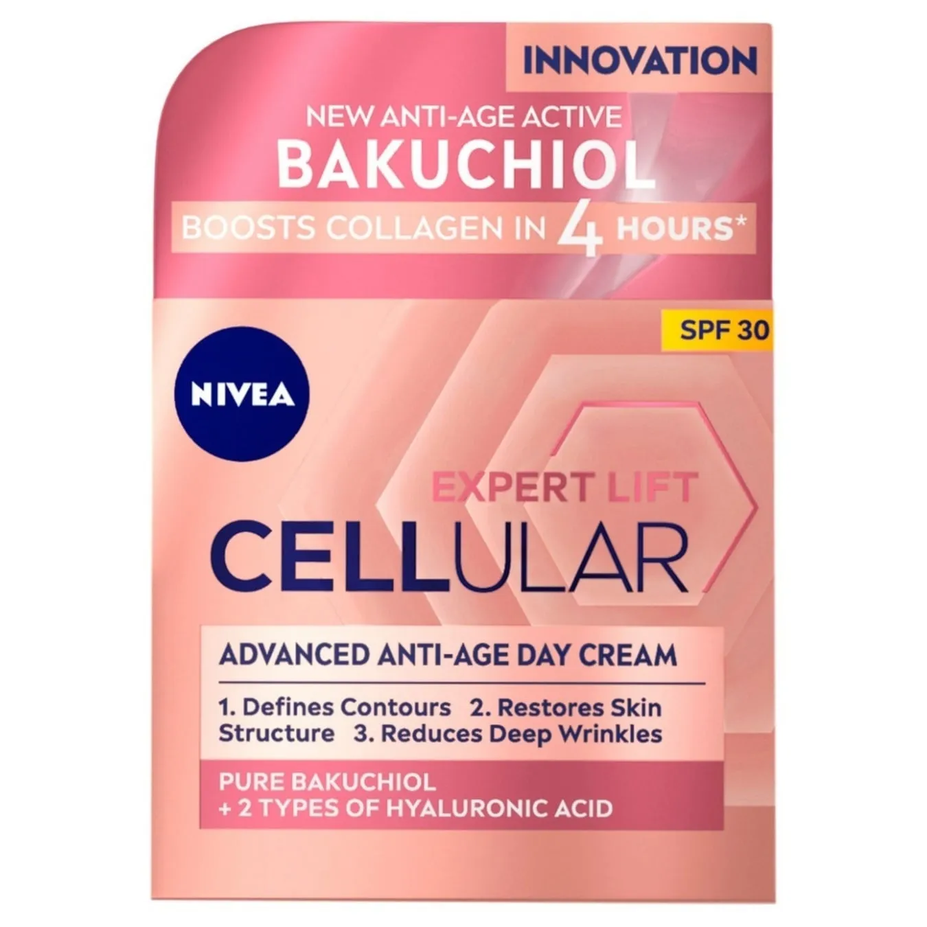 Крем для обличчя Nivea Hyaluron Expert Lift SPF30 денний 50мл - Фото 1