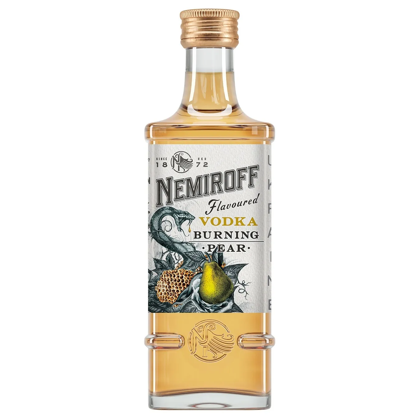 Настоянка Nemiroff De Luxe пекуча груша 40% 100мл - Фото 1