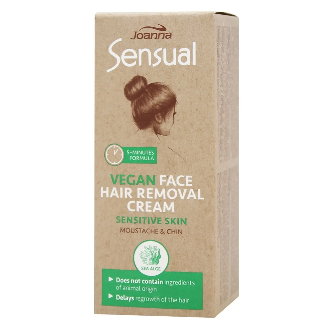 Крем для депіляції обличчя Joanna Sensual Морські водорості 20г - Фото 3