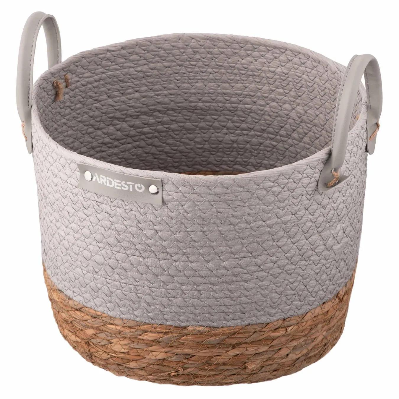 Кошик Ardesto Minimalism рогожка сірий 23*23*19см - Фото 3