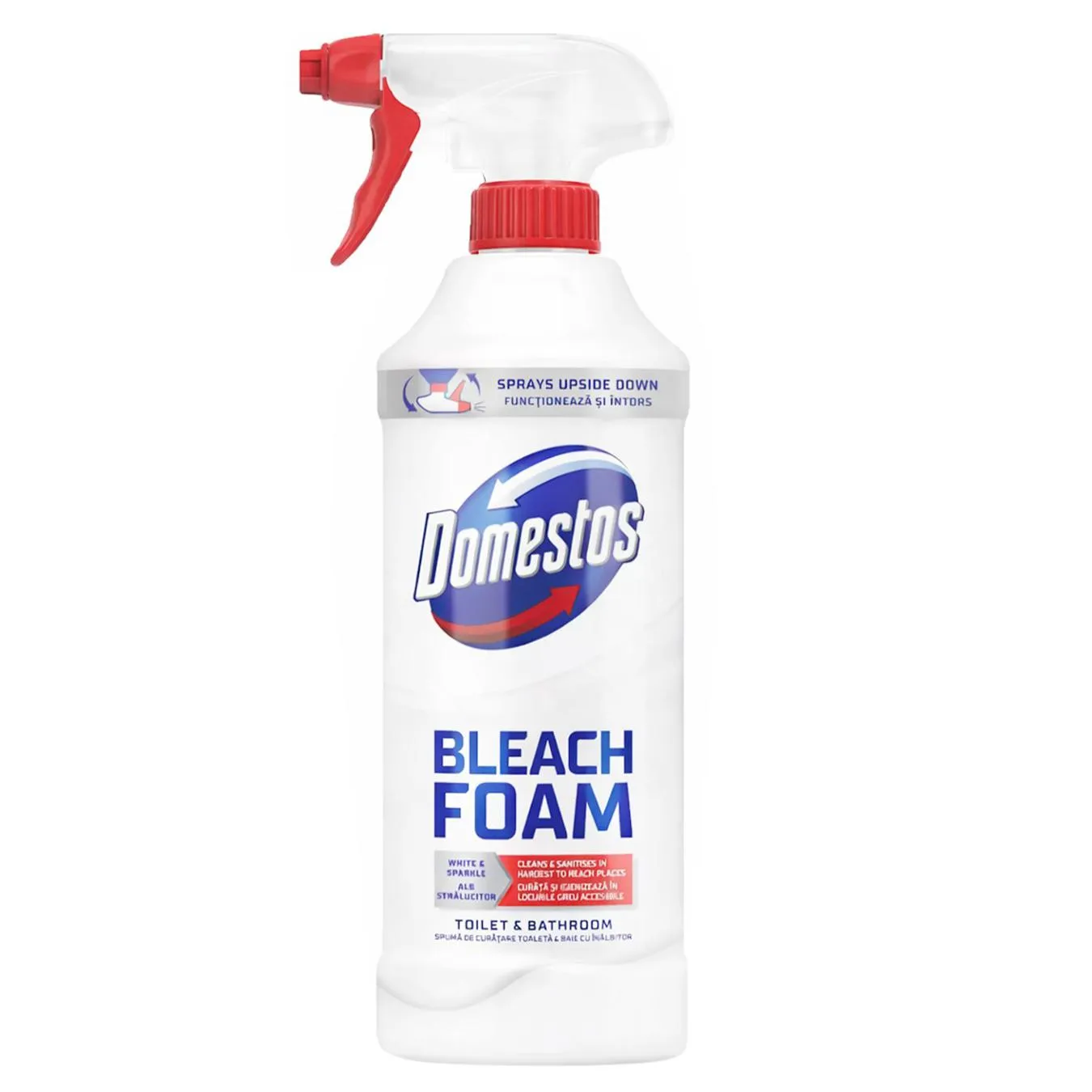 Спрей-піна Domestos для унітазу та ванної відбілювання 435мл - Фото 3