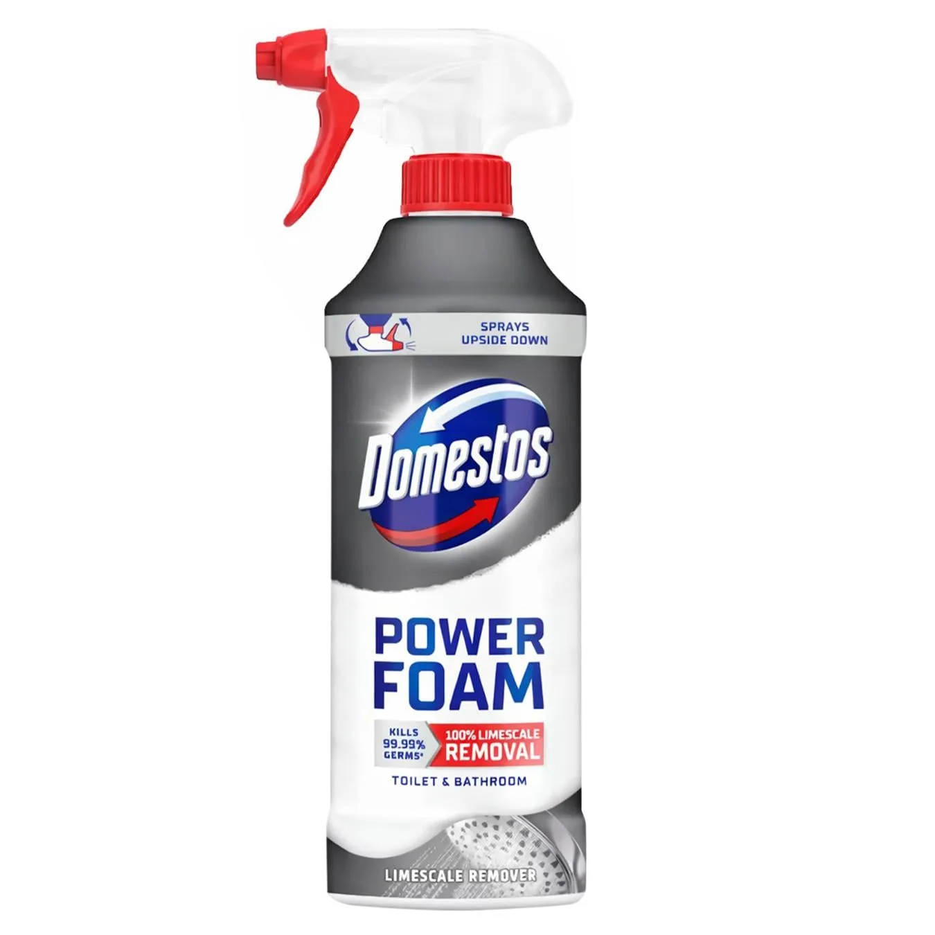 Спрей-піна Domestos для чищення унітазу та ванної для видалення нальоту 435мл - Фото 3