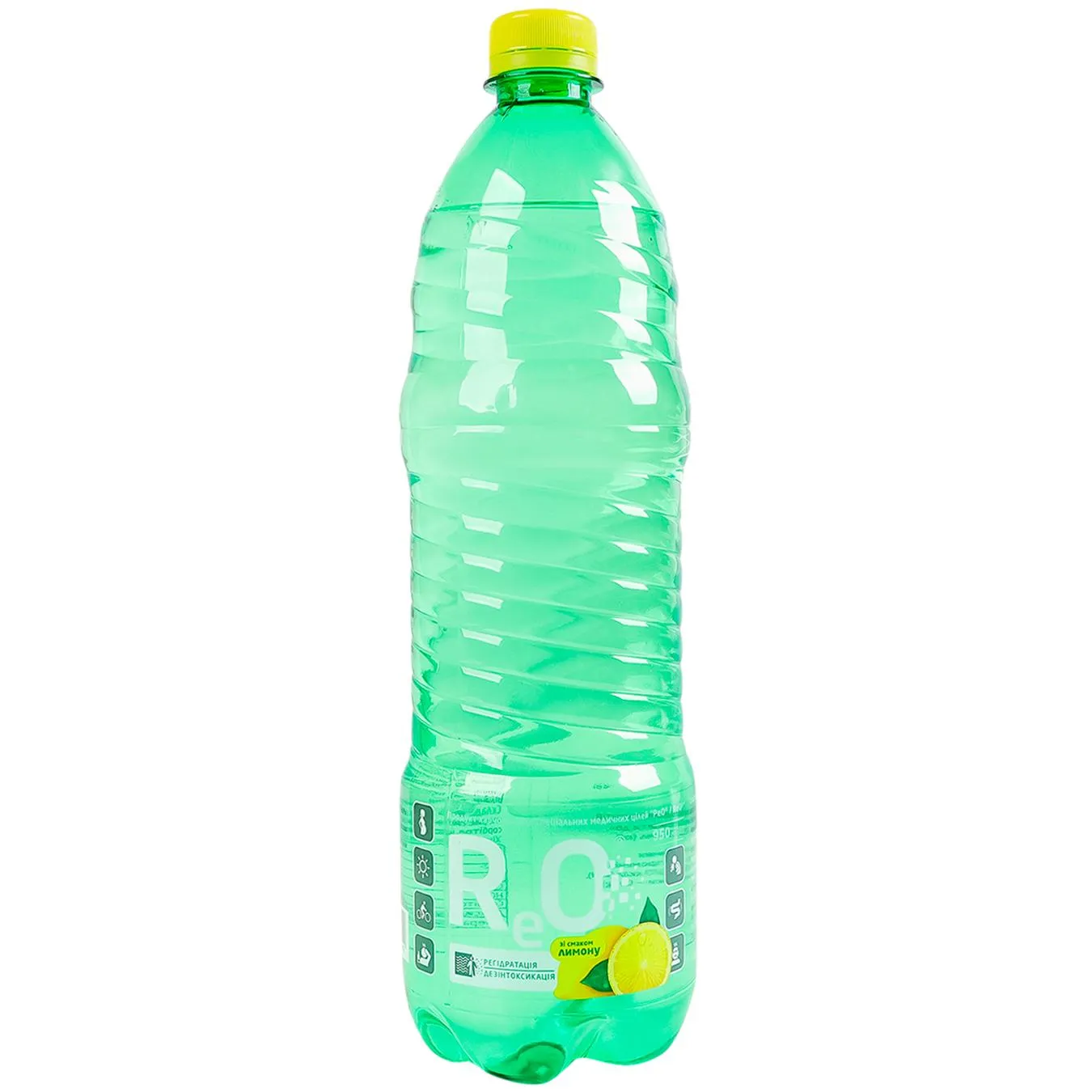 Вода ReO слабогазована для регідратації та дезінтоксикації зі смаком лимону 0,95л - Фото 1