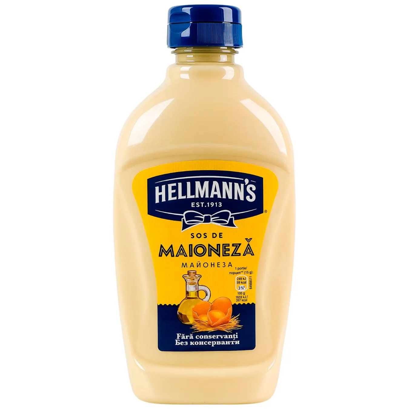 Майонезний соус Hellmann's 41% 425мл - Фото 1