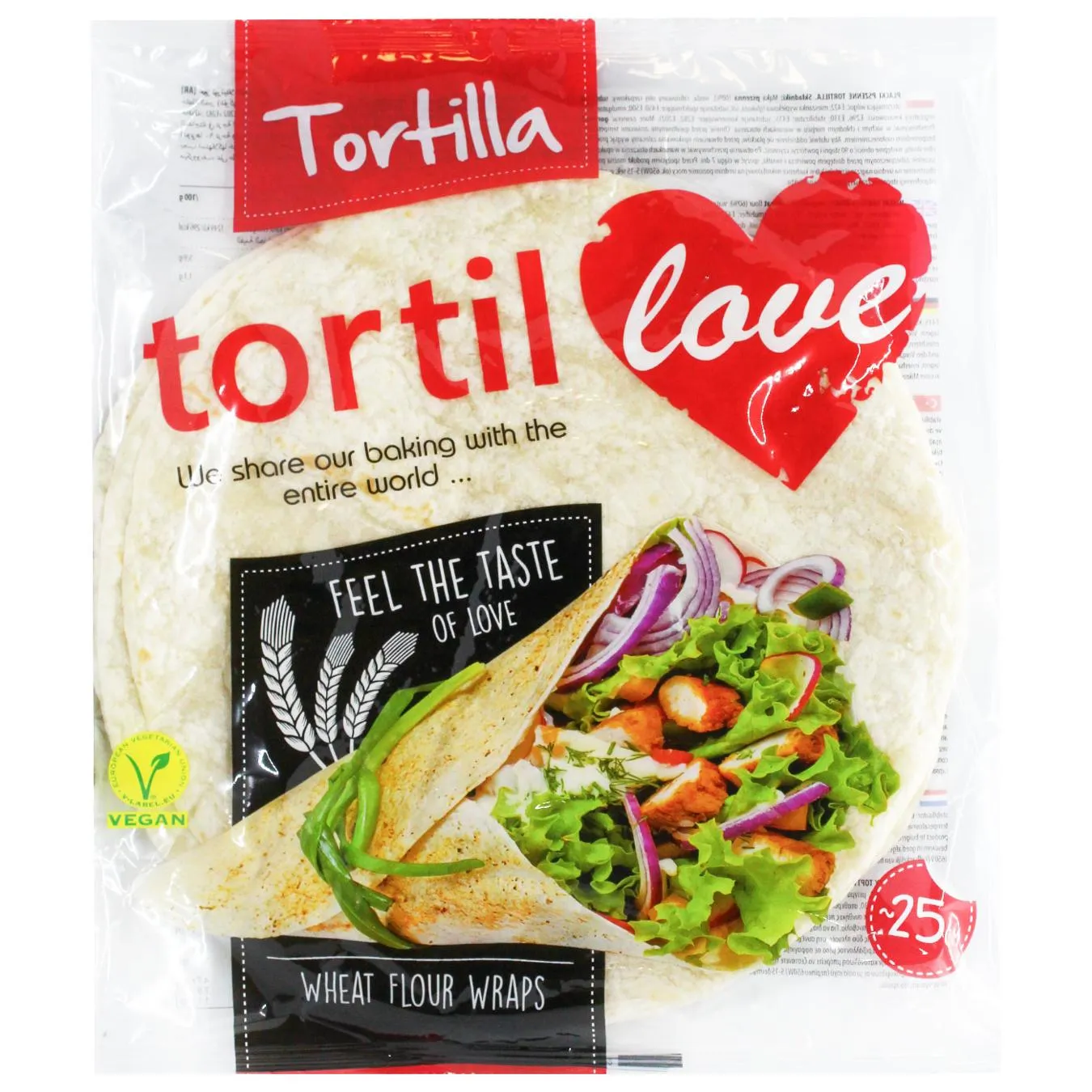 Тортилья Tortillove пшенична 25см 4шт 240г - Фото 3