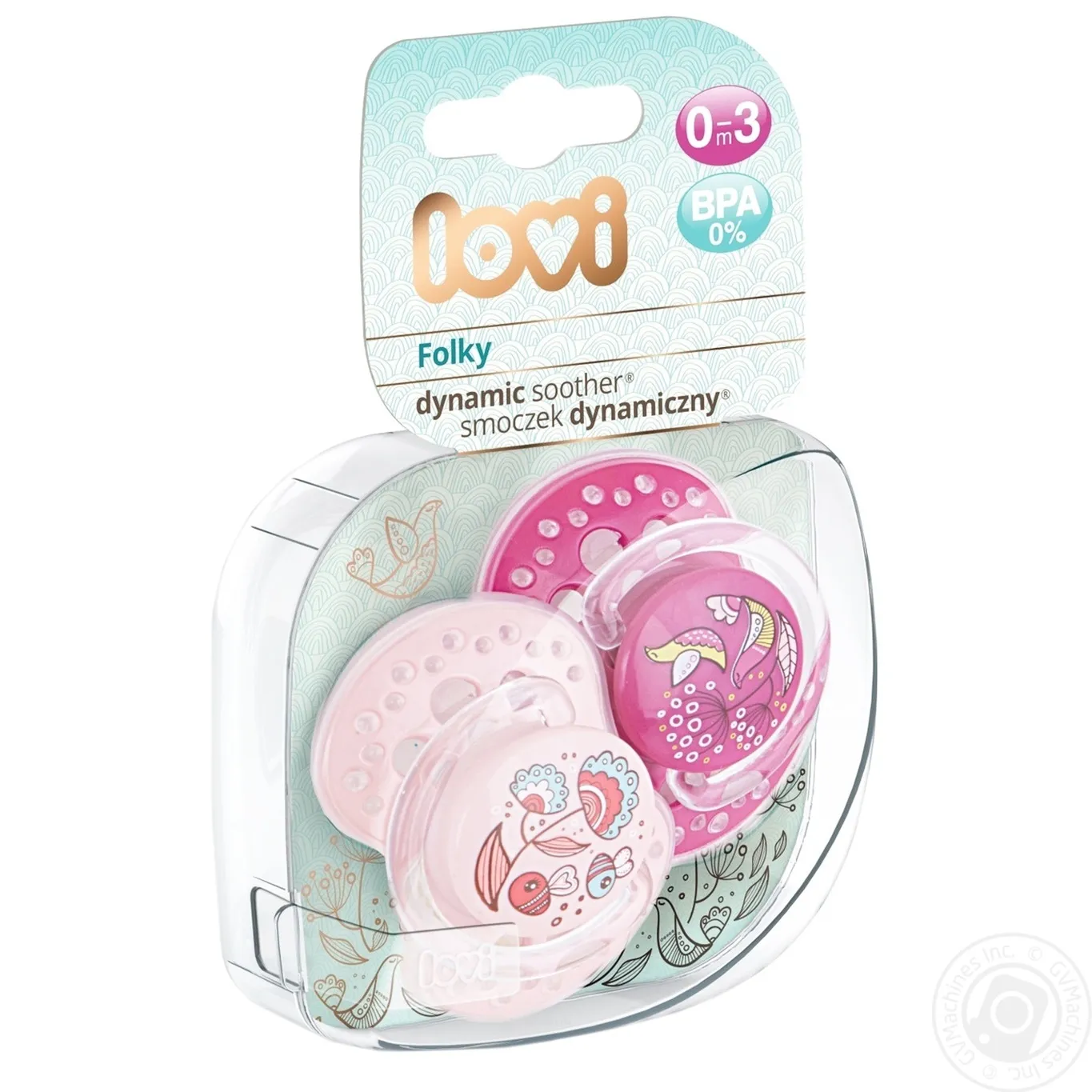 Пустушка Lovi силіконова динамічна 0-3міс 2шт - Фото 1