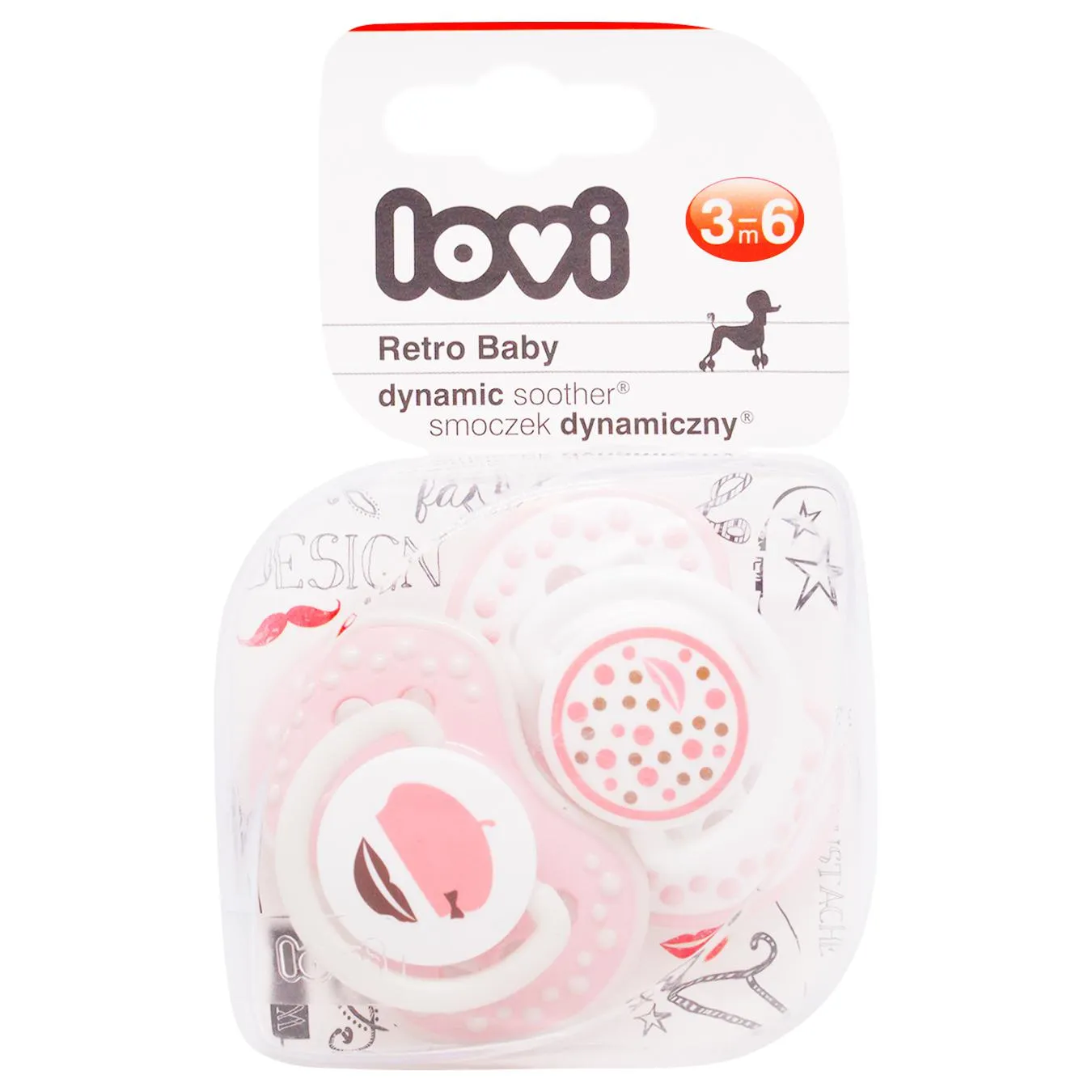 Пустушка Lovi силіконова 3-6м 2шт - Фото 1