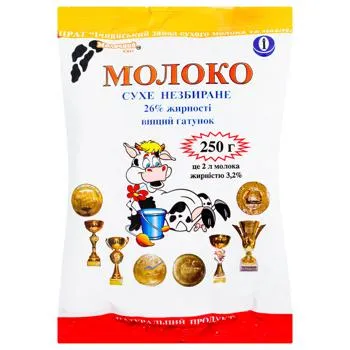 Молоко Молочний Світ сухе 26% 250г - Фото 1