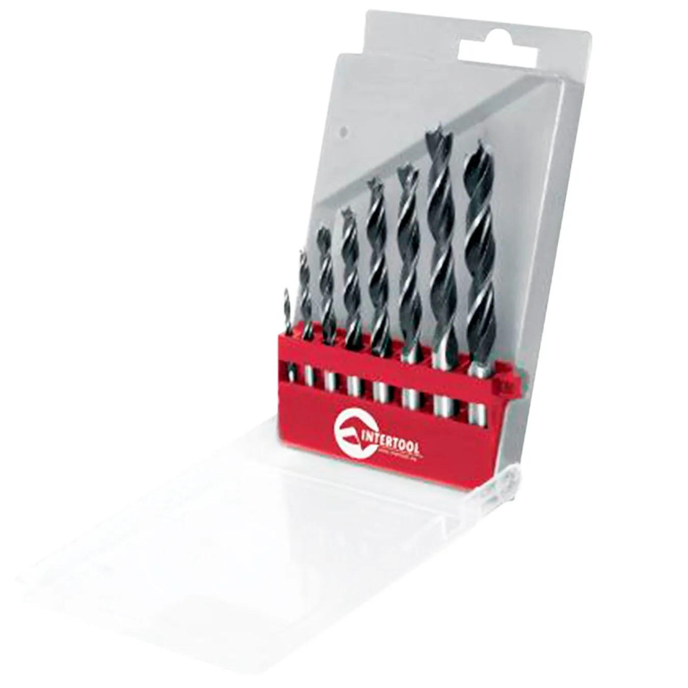 Набір сверл Intertool HSS по дереву 8шт SD-0208 - Фото 1