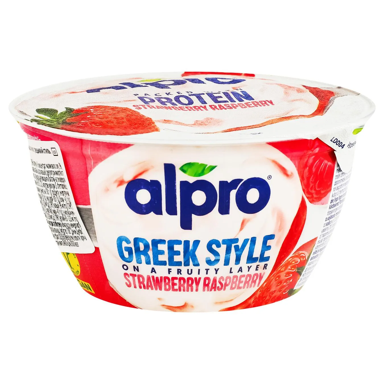 Продукт соєвий Alpro Грецький стиль з полуницею та малиною 150г - Фото 1