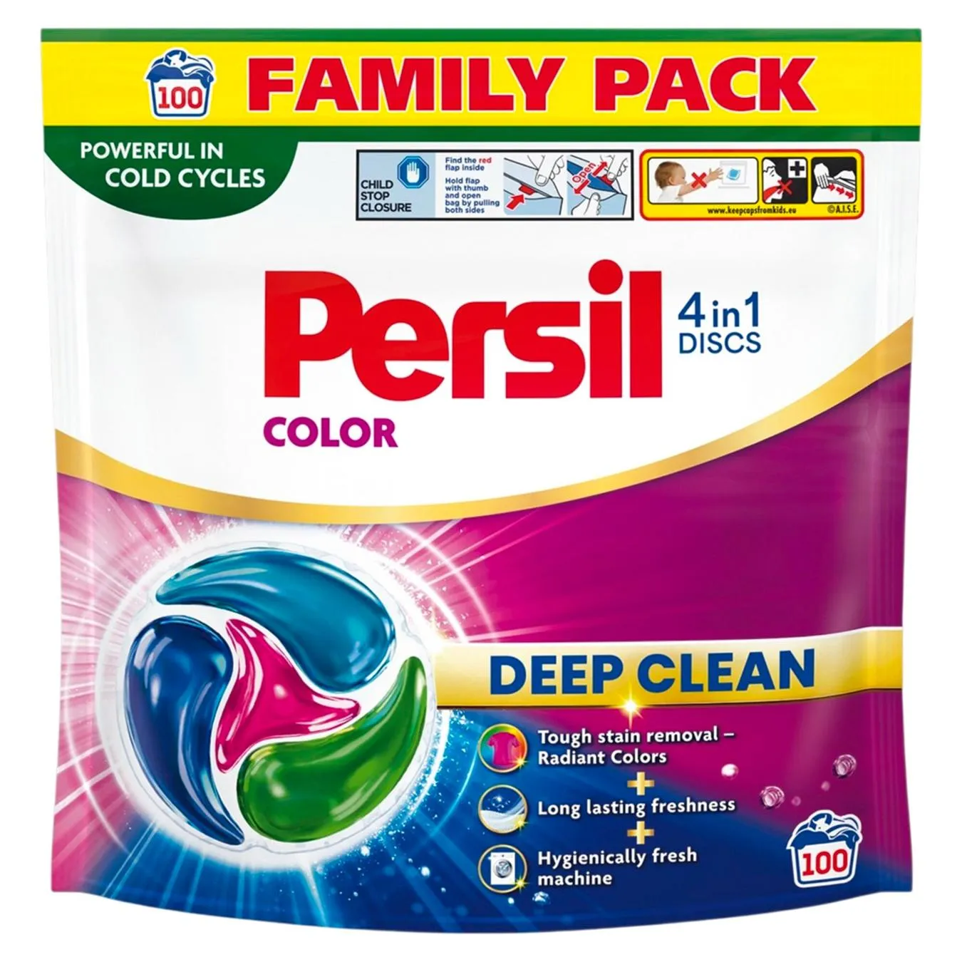 Засіб д/прання Persil Color 4in1 Discs Deep Clean 100шт - Фото 3