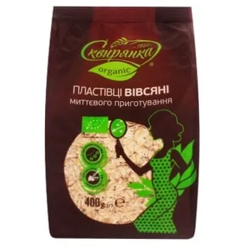 Пластівці вівсяні Сквирянка органічні миттєвого приготування 400г - Photo 4