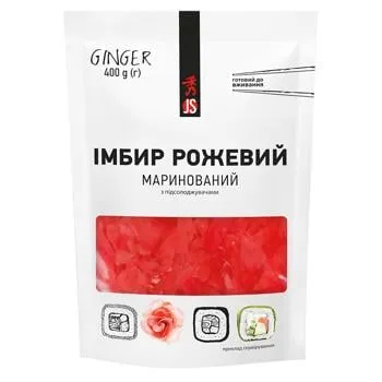 Імбир JS маринований рожевий 400г - Фото 4