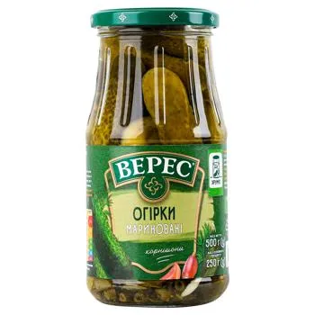 Огірки Верес мариновані 500г - Фото 7
