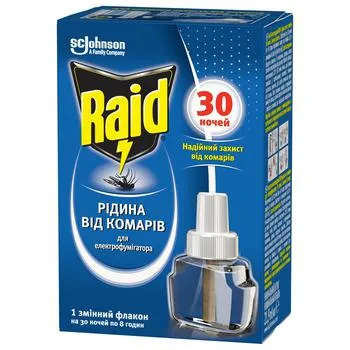 Рідина проти комарів Raid для електрофумігаторів 30 ночей - Photo 6