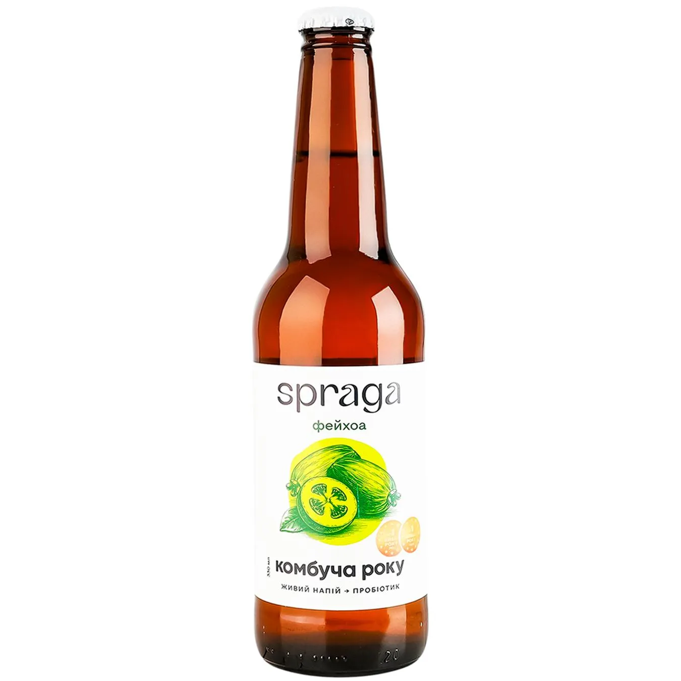 Комбуча Spraga фейхоа скло 330мл - Фото 1
