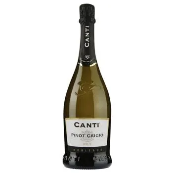 Вино ігристе Canti Pinot Grigio Brut Blanc біле брют 11% 0,75л - Photo 3